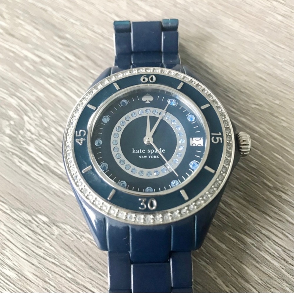 Kate Spade Seaport Blue Watch 38mm (needs new watch battery)